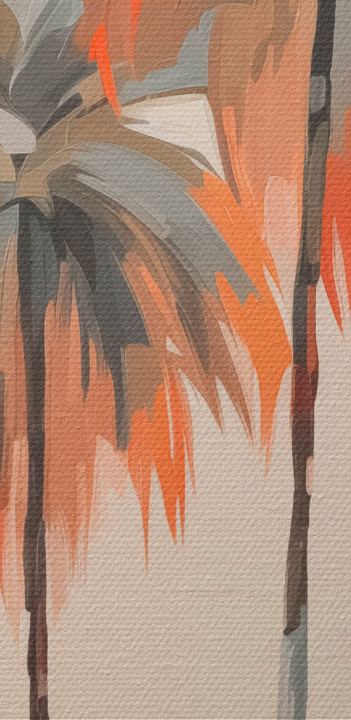 Palm trees on a beach
