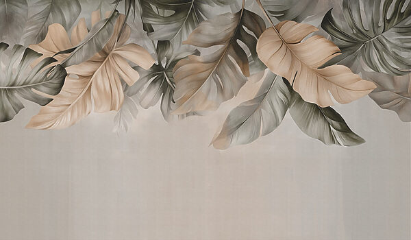 Elegant leaves in soft tones Elegant leaves in soft tones