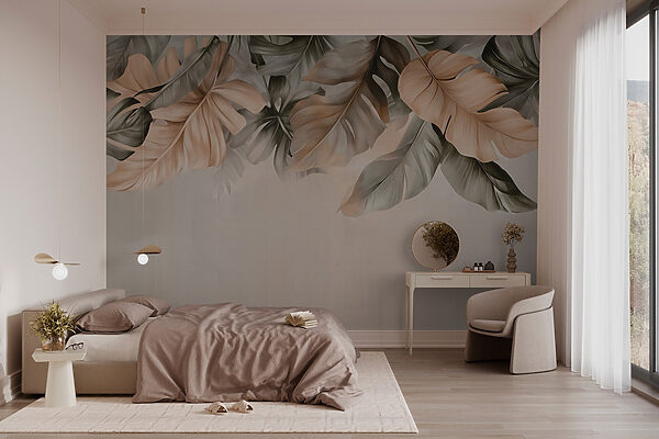 Elegant leaves in soft tones Elegant leaves in soft tones