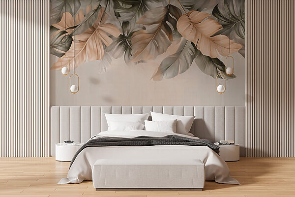 Elegant leaves in soft tones Elegant leaves in soft tones