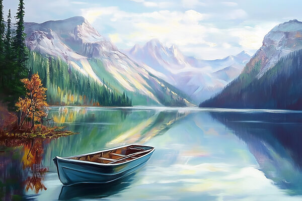 Boat on a lake Boat on a lake
