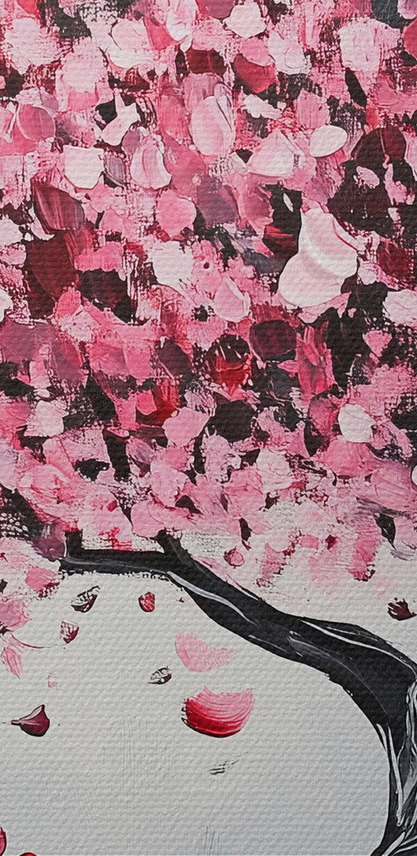 Tree with pink petals Tree with pink petals