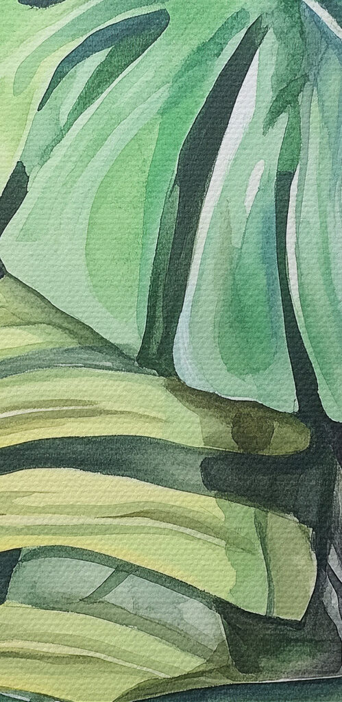 Lush foliage in vibrant hues Lush foliage in vibrant hues