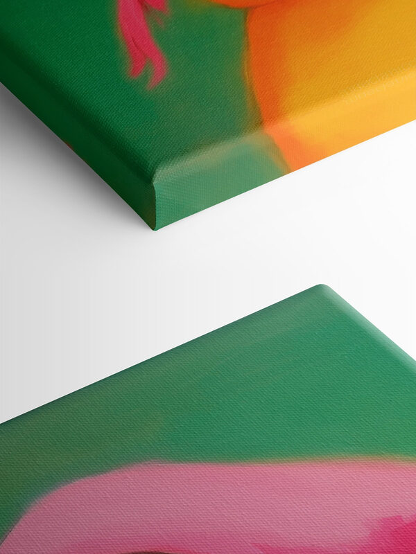 Dog wearing a pink scarf and sunglasses