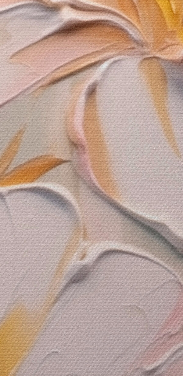 Painting of flowers on a wall Painting of flowers on a wall