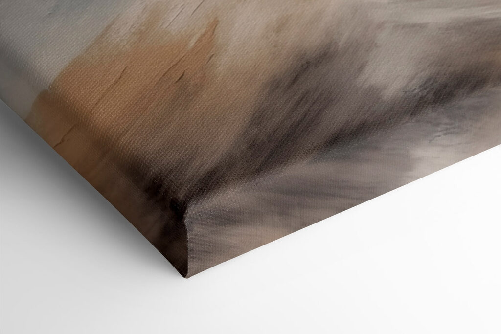 Painting of mountains with snow Painting of mountains with snow