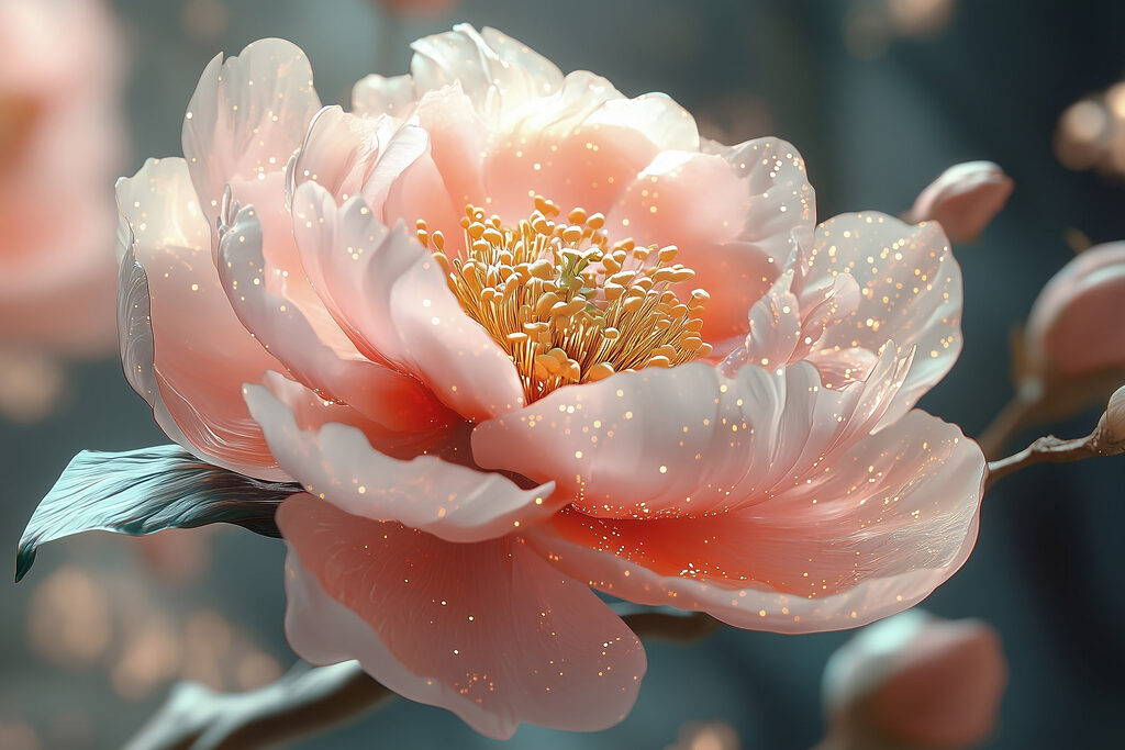 Delicate petals in soft hues