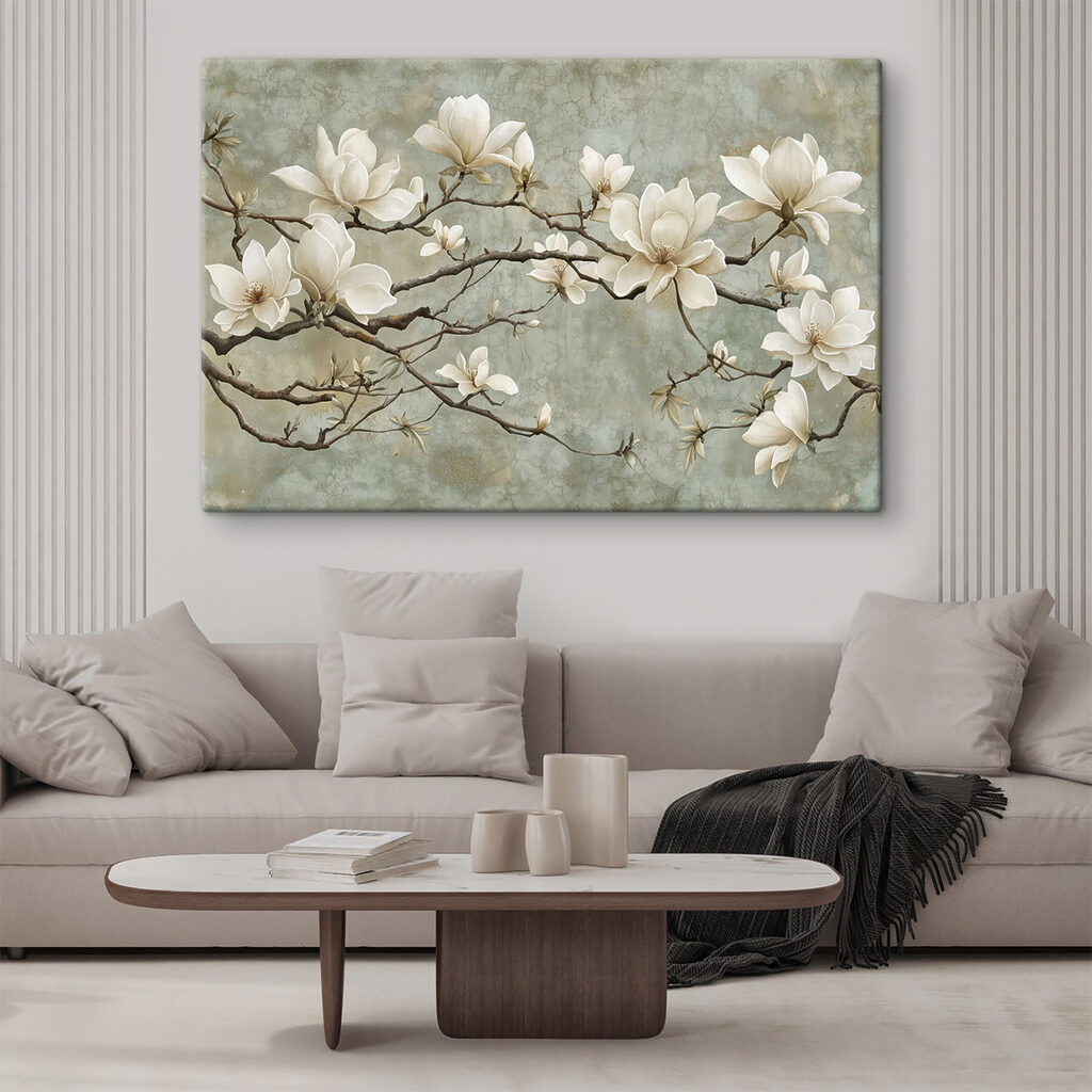 White flowers on a branch