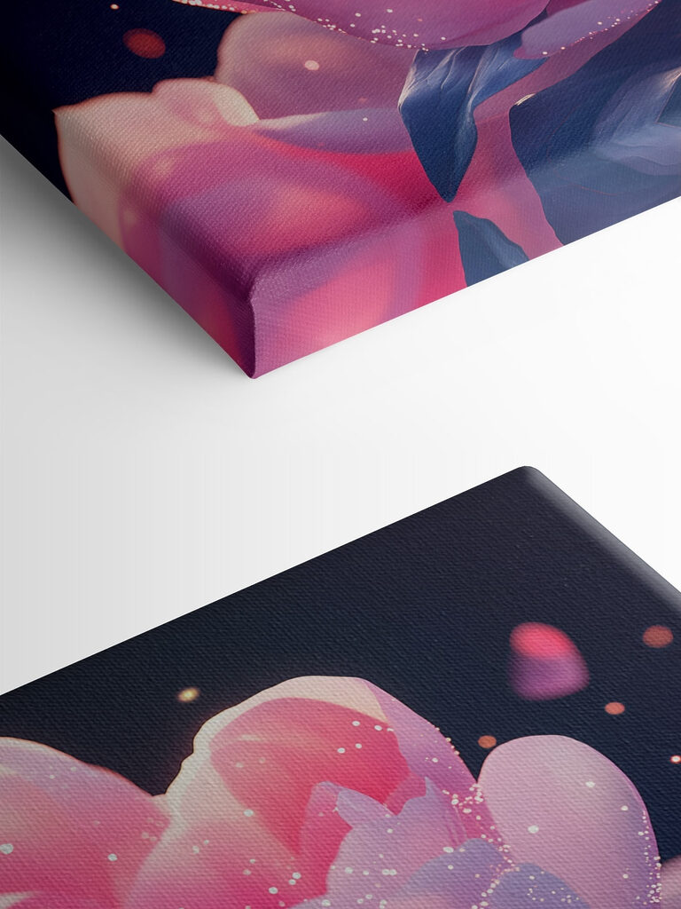 Pink flower with sparkles Pink flower with sparkles