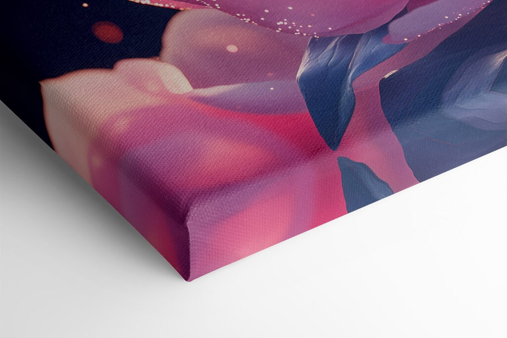 Pink flower with sparkles Pink flower with sparkles