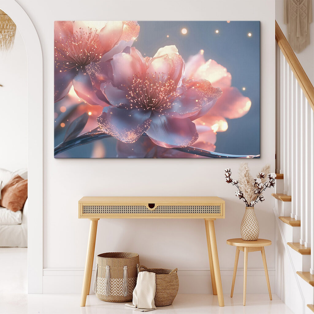 Delicate blooms in soft pastel hues