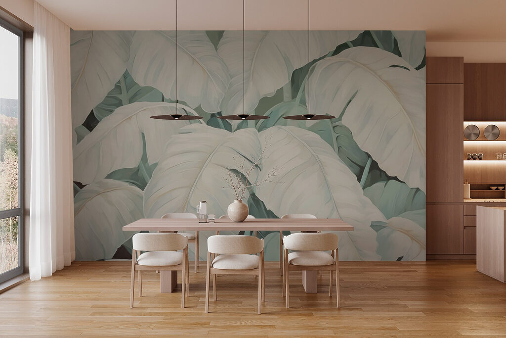 Serene foliage in soft hues