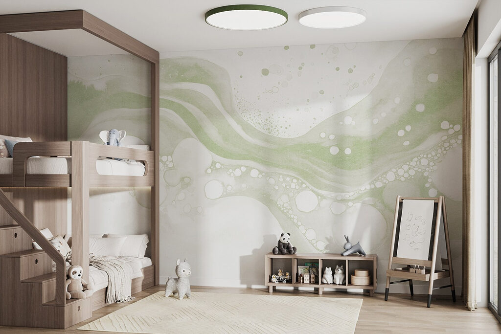 White and green paint White and green paint