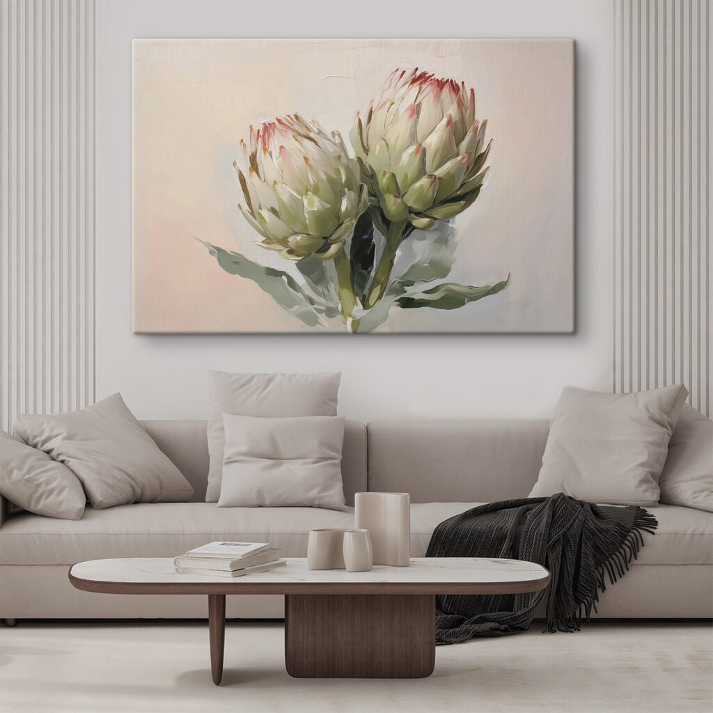 Art artichokes on a white background Art artichokes on a white background