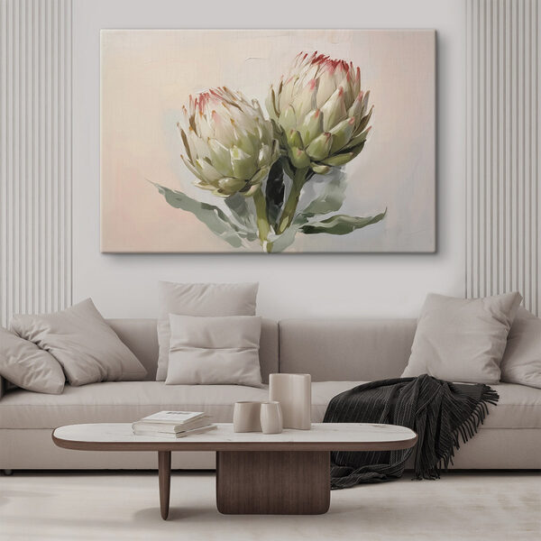 Art artichokes on a white background Art artichokes on a white background