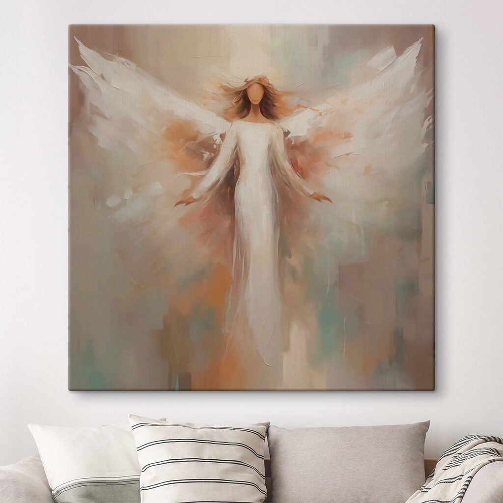 Painting of a woman with wings Painting of a woman with wings