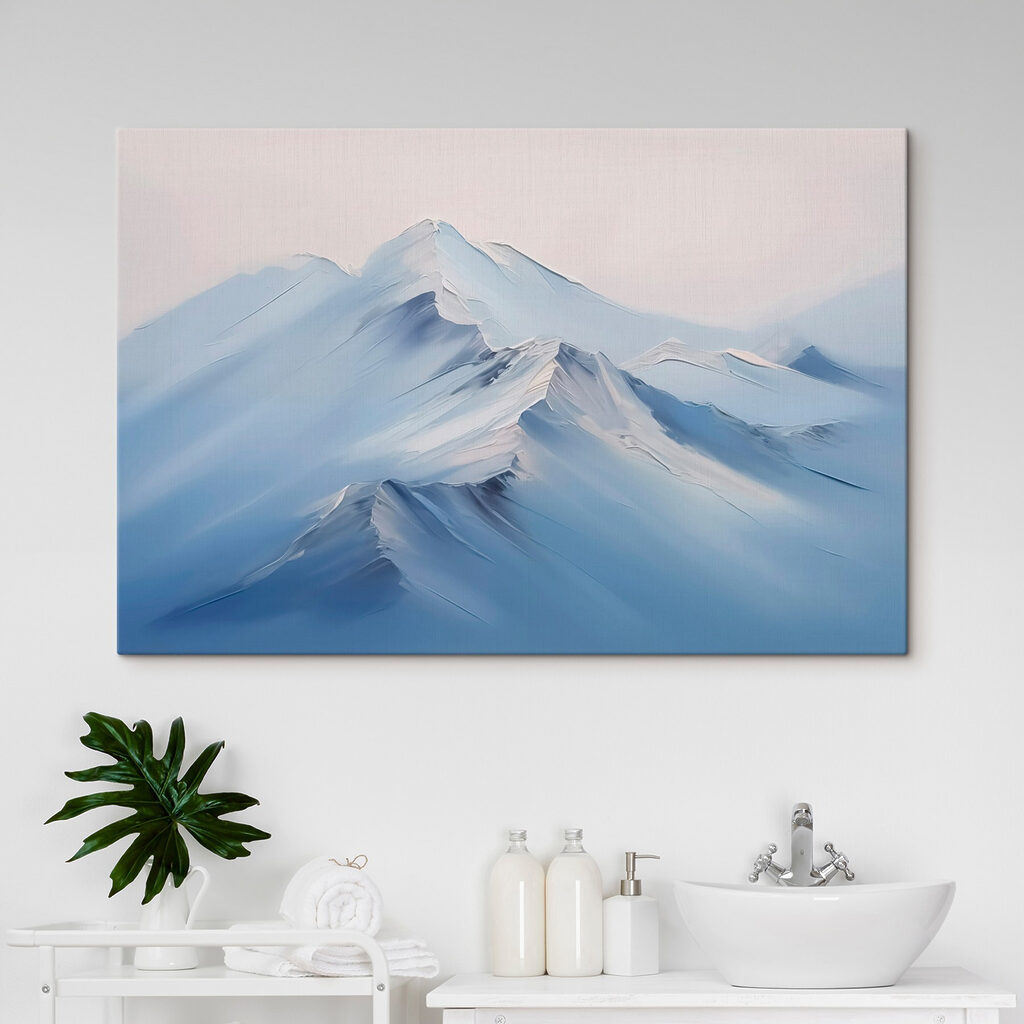 Mountain range with snow Mountain range with snow