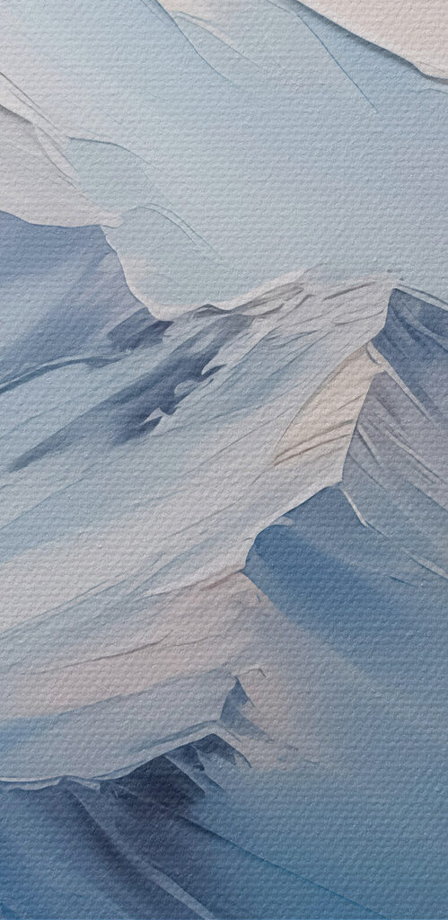 Mountain range with snow Mountain range with snow