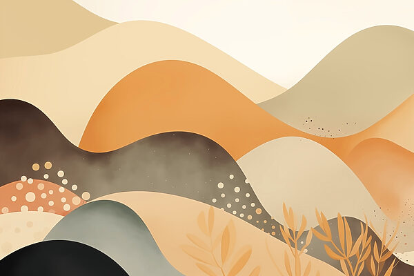 Painting of a desert landscape