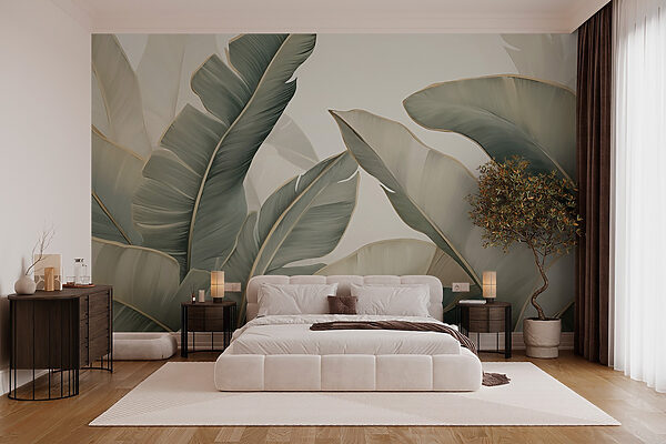 Soft leaves in calming hues Soft leaves in calming hues