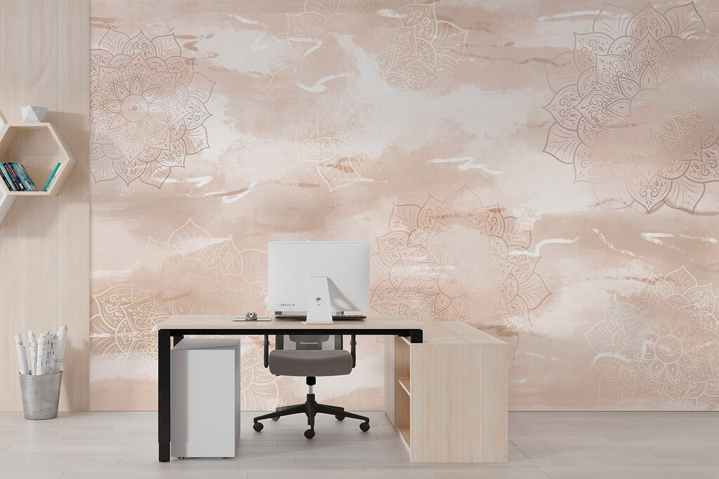 Pattern of flowers on a surface Pattern of flowers on a surface