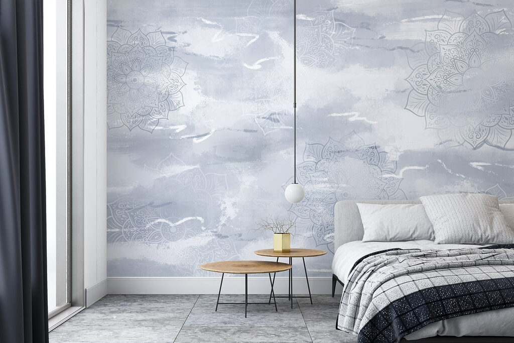 Grey and white background with white and grey patterns Grey and white background with white and grey patterns