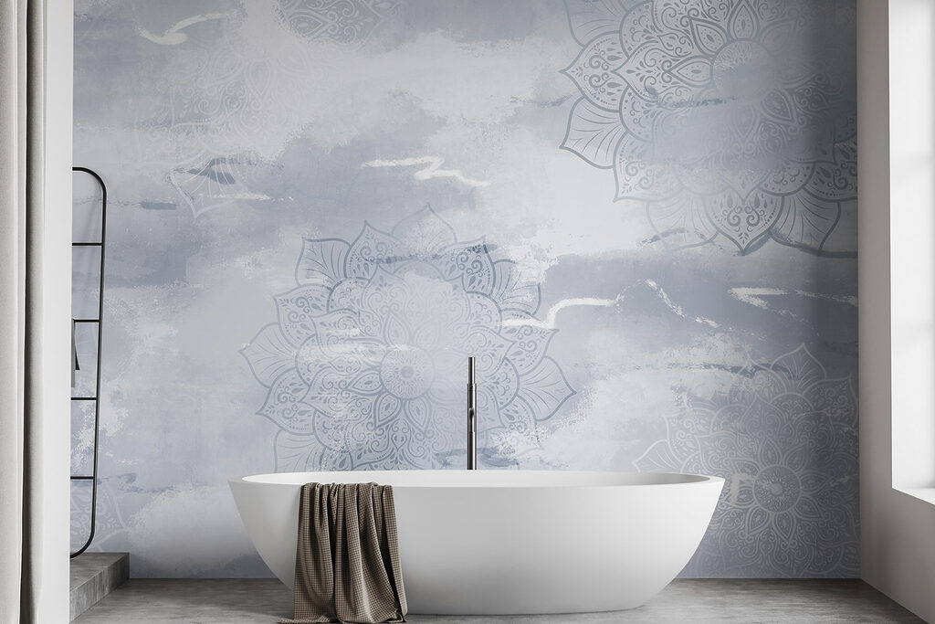 Grey and white background with white and grey patterns Grey and white background with white and grey patterns