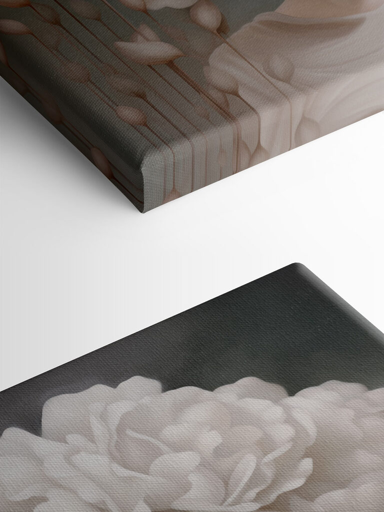 Woman with white flowers on her head