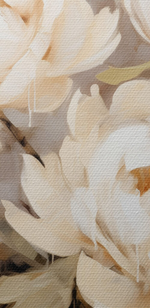 Painting of white flowers