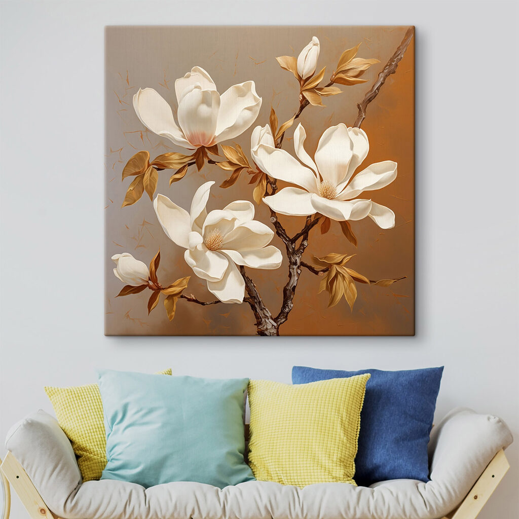 White flowers on a branch