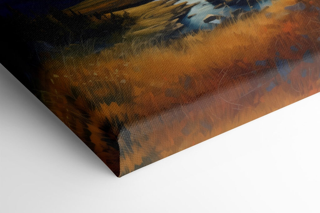 Landscape with a river and mountains Landscape with a river and mountains