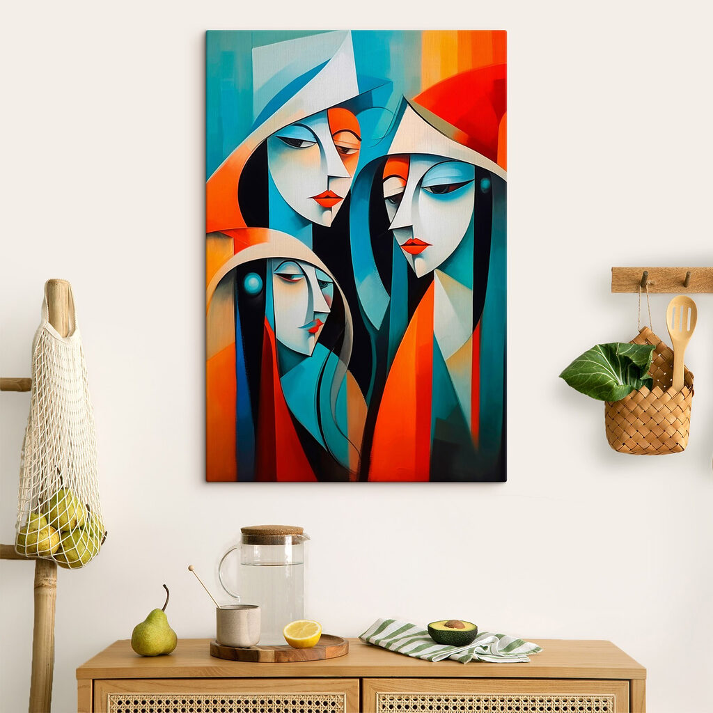 Group of women with different colors Group of women with different colors