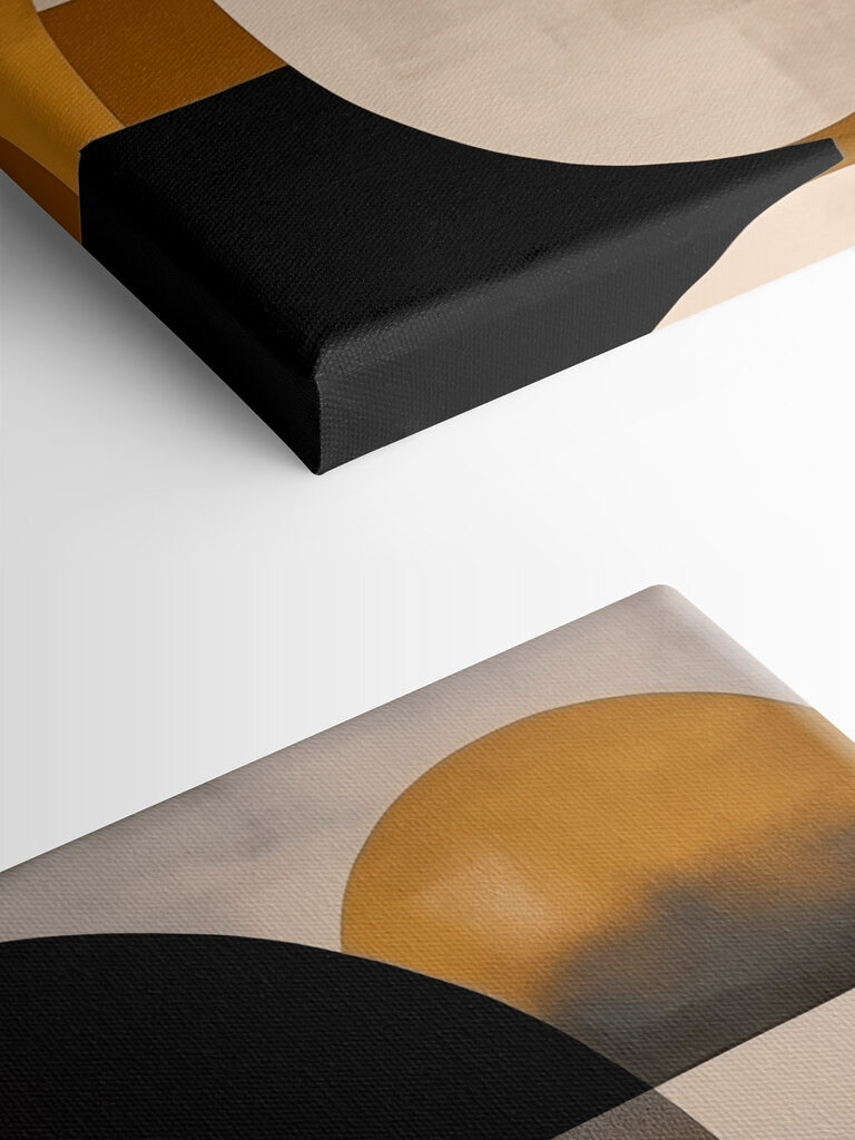 Painting of circles and lines