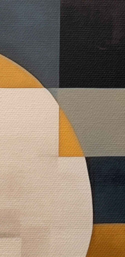 Painting of circles and lines