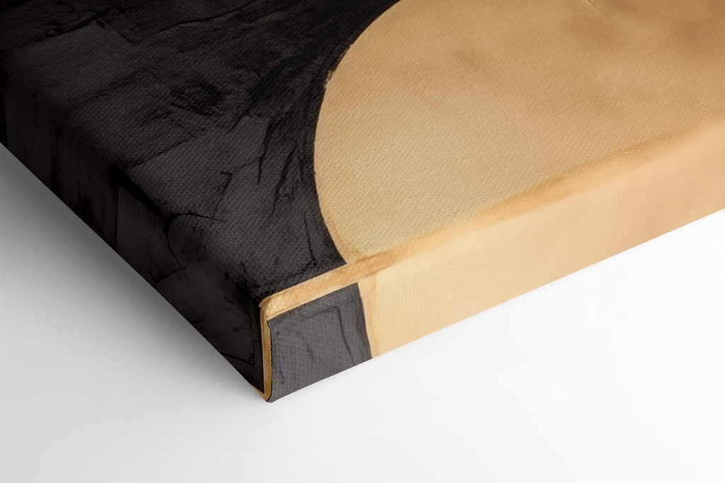 Abstract circles in contrasting colors