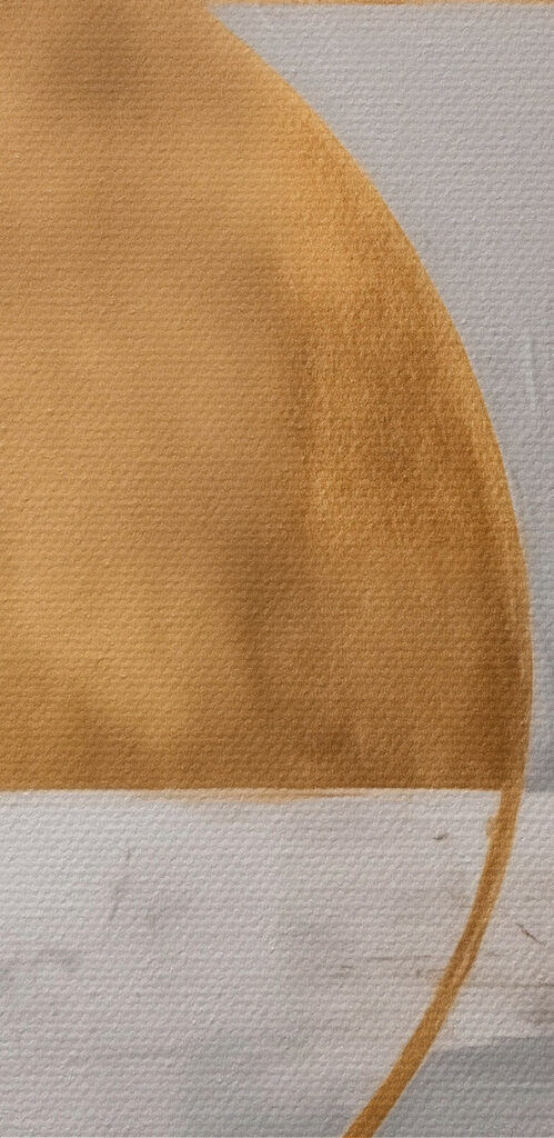 Abstract circles in contrasting colors