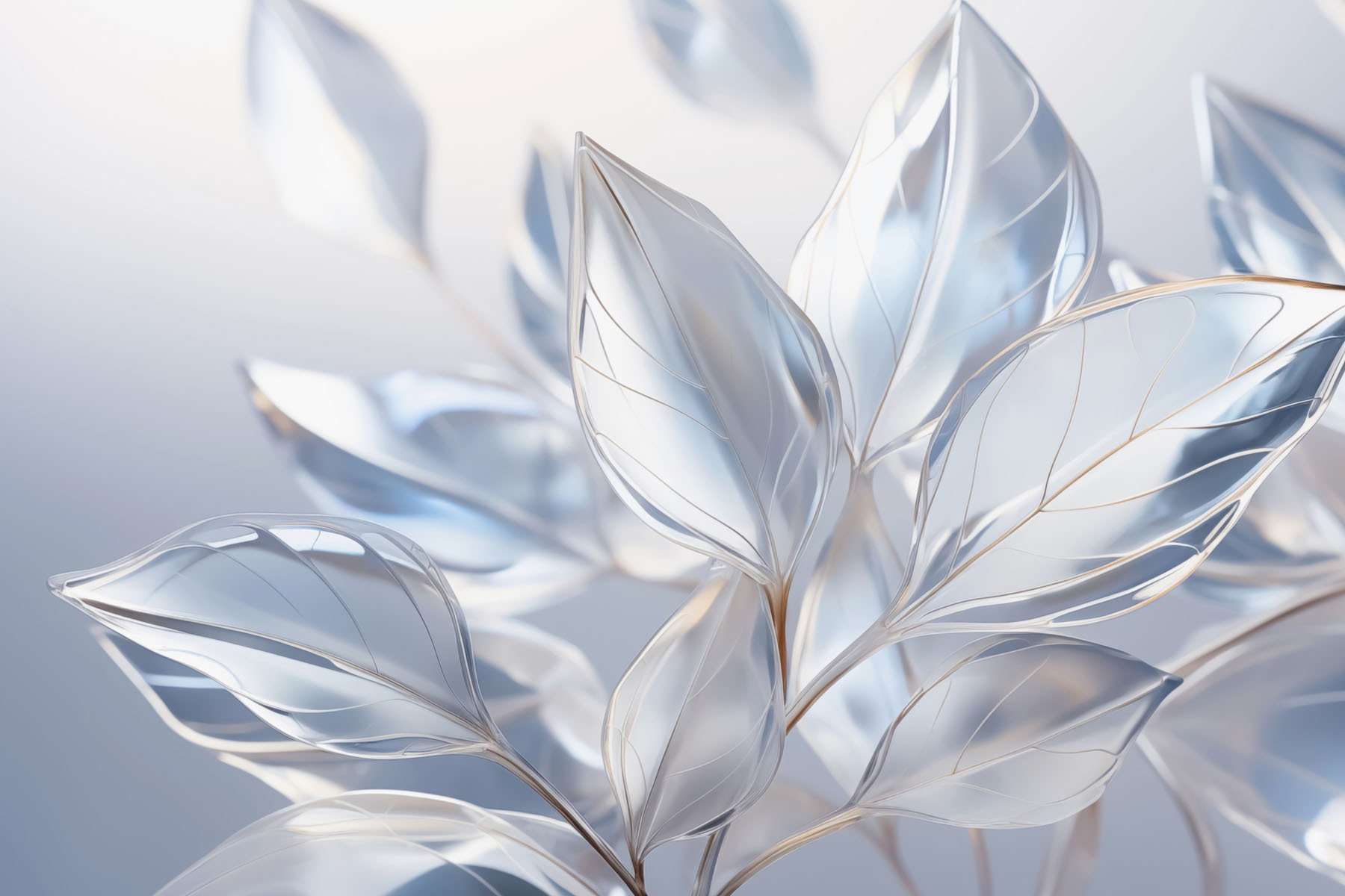 Translucent leaves in soft light Translucent leaves in soft light