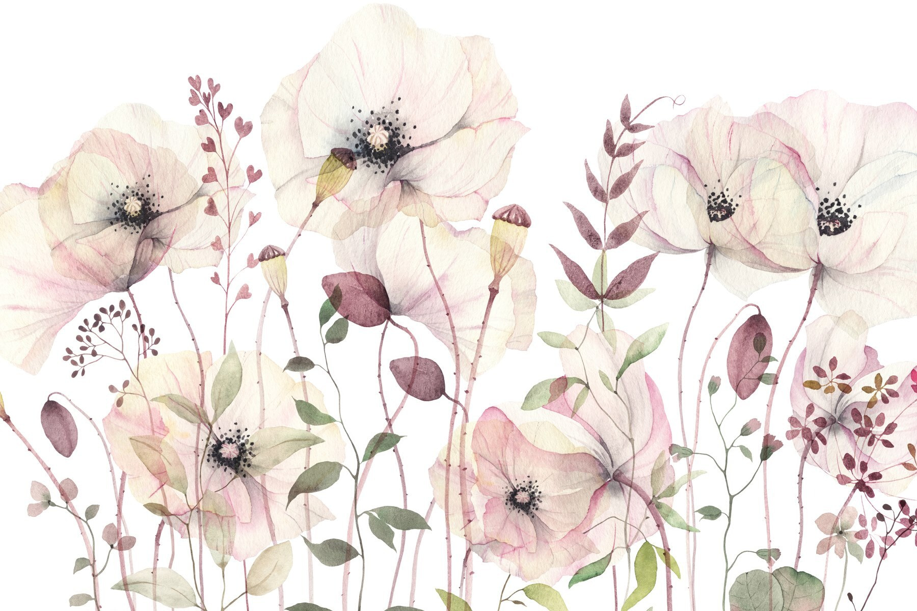 Delicate blooms in soft pastels Delicate blooms in soft pastels