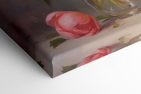 Painting of flowers in a vase Painting of flowers in a vase