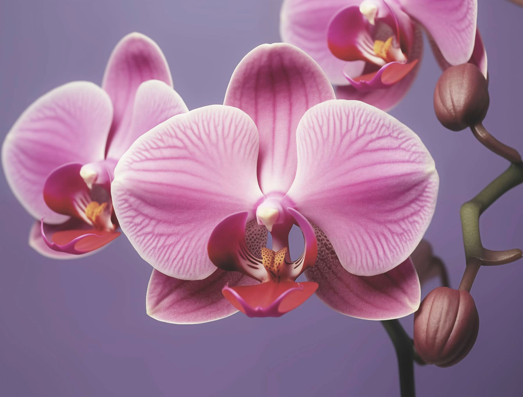 Delicate orchids in soft hues Delicate orchids in soft hues