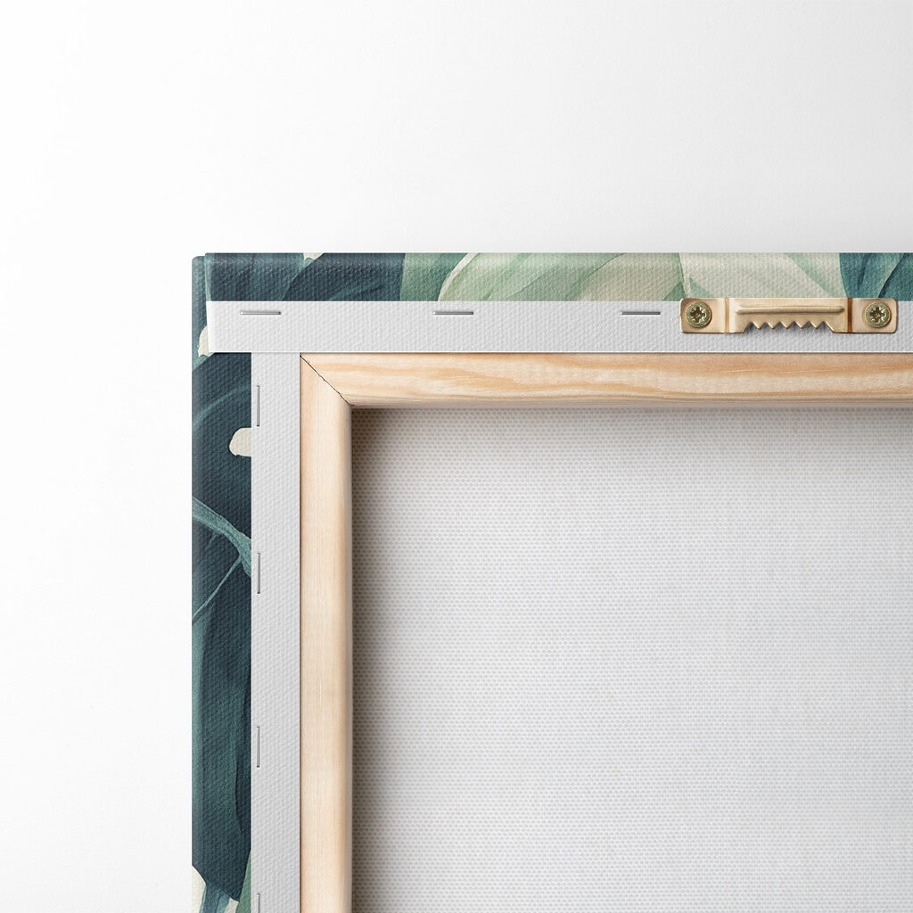 Lush green leaves in soft hues