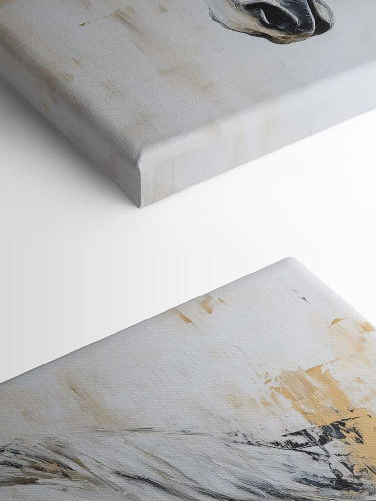 Painting of a white horse