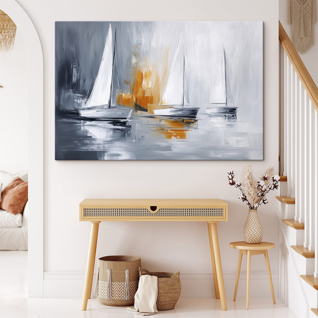 Group of boats on water Group of boats on water