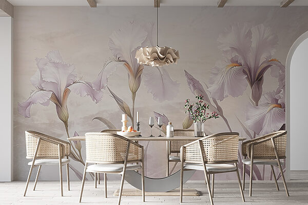 Delicate petals in soft hues