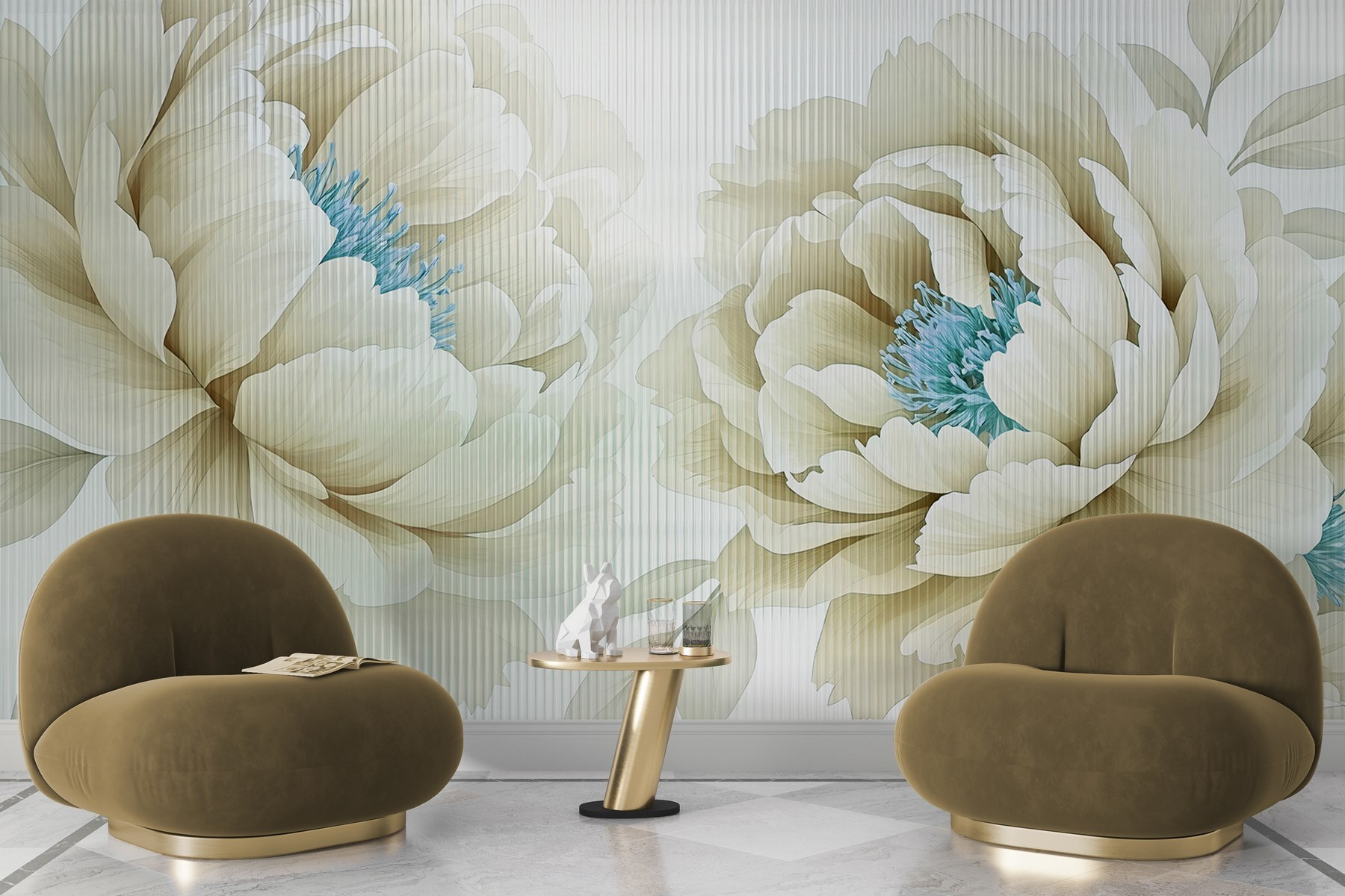 Delicate blooms in soft hues