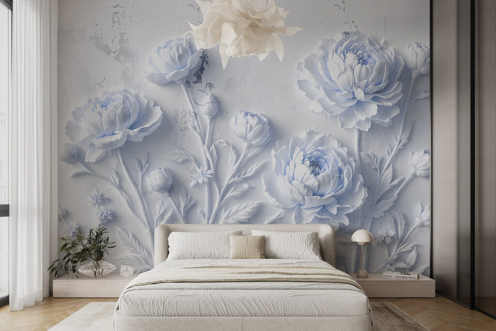 White flowers on a white surface White flowers on a white surface