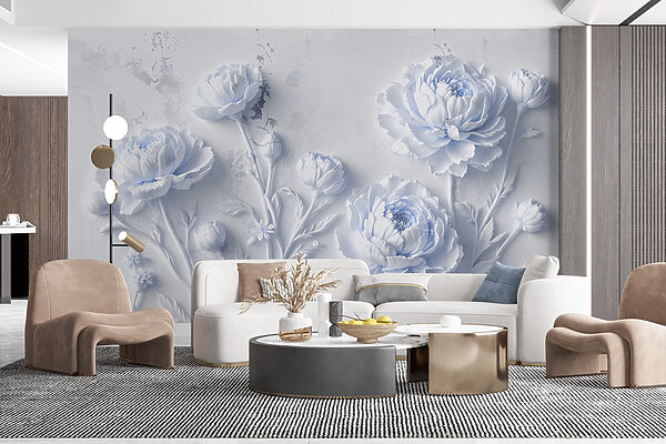 White flowers on a white surface White flowers on a white surface