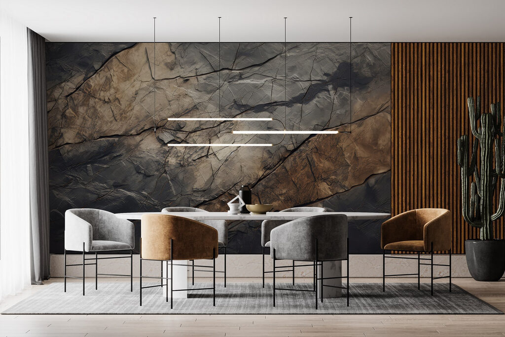 Textured earth tones and intricate patterns Textured earth tones and intricate patterns