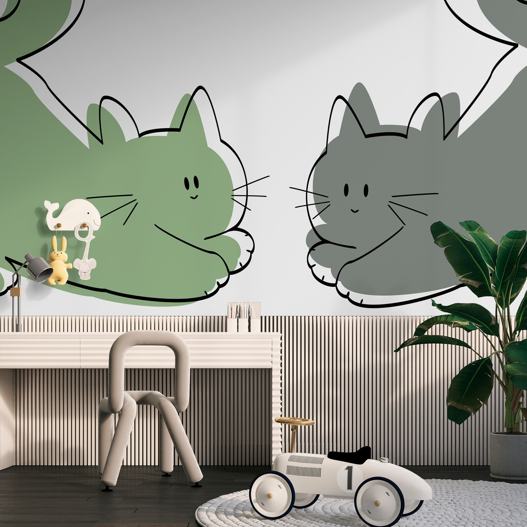 Couple of cats lying down Couple of cats lying down