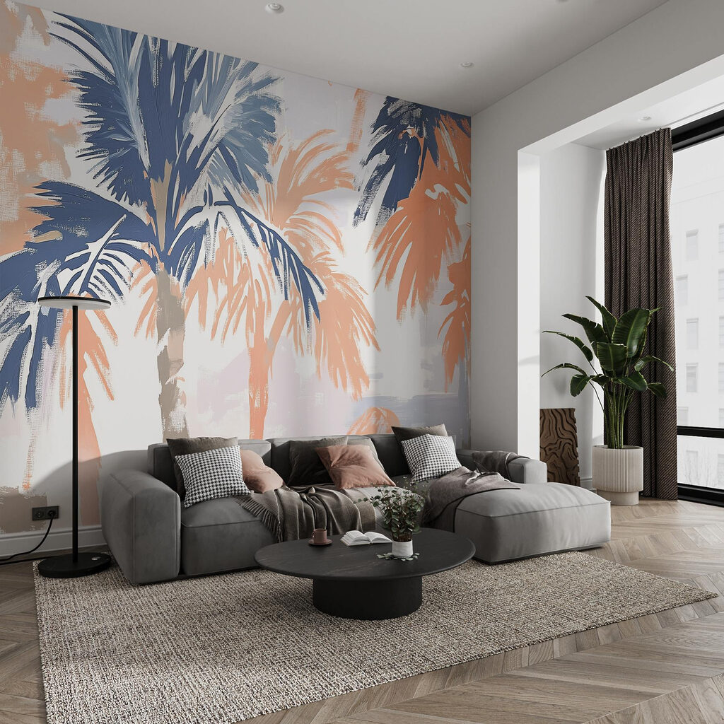 Painting of palm trees